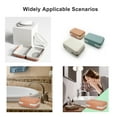 thumbnail image 5 of Portable Soap Dish with Lid - Draining Soap Holder for Travel, Camping, Shower, and Bathroom, 2-Pack, 1Grayish White, 1Orange, 5 of 8