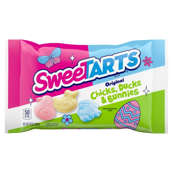 SweeTARTS Chicks, Ducks & Bunnies, Easter Candy, 10 oz