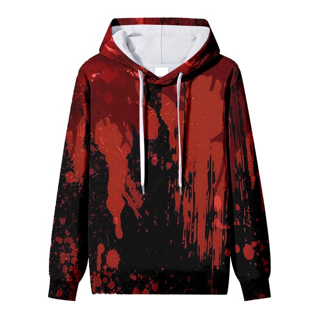toraway Sweat à Capuche Jupe Imprimée Thème Automne Manches Longues Homme m