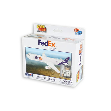 Best Lock: Fedex Express Cargo Plane 55 Piece Construction Toy: Fedex