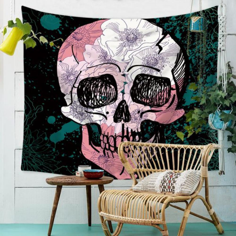 Details about   Hippie Mandala Skull Tapestry Wall Hanging Psychedlic Tapestries Home Decor 
