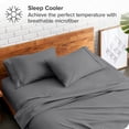 thumbnail image 3 of Juego de Fundas de Almohada Bare Home Colección Premium 1800 Doble Cepillado Ultra Suave Tamaño Estándar Gris 2 Unidades, 3 of 7