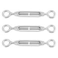 thumbnail image 1 of M4 Stainless Steel 304 Eye & Eye Turnbuckle Wire Rope Tension (5Pcs), 1 of 5