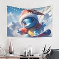thumbnail image 2 of Squirtle Tapestry For Bedroom, Art Wall Hanging Tapestries Wall Hanging For Home Decor Beach Towel Tv Background Panels, Living Room Decor 60x40in, 2 of 9