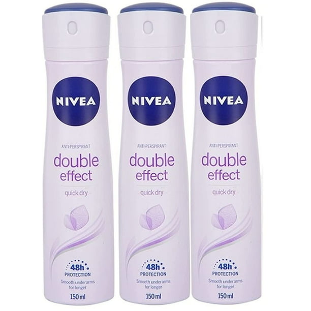 Nivea Longlasting Hours Freshness Spray - Double Effect, 3 Packs x 150 ML / 5.07 Fl. Oz - Walmart.com