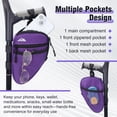 thumbnail image 5 of SupreGear Forearm Crutch Bag, Lightweight Elbow Pouch with Cup Holder, Purple, 1 Pack, 5 of 7