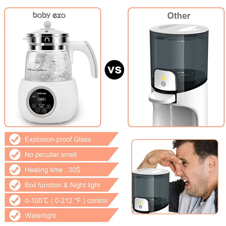  Baby Formula Water Kettle Electric Kettle Temperature Control  Water Boiler Smart Kettle Instant Warmer Water Kettle Electric Bottle  Warmer Formula Kettle for Tea Coffee 1.2L : Baby