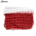 thumbnail image 3 of Spencer Portable Badminton Tournament Net Square Nylon Standard Braided Mesh Badminton Volleyball Net Training Tools Outdoor Sports 6.1*0.76M "Red", 3 of 7