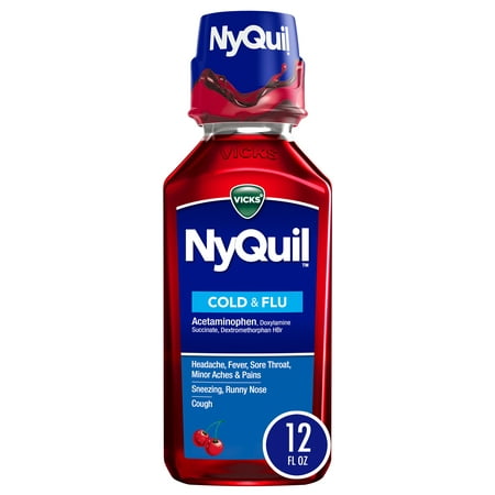 UPC 323900014275 product image for Vicks NyQuil Cold and Flu Relief Liquid Medicine  Over-the-Counter Medicine  Che | upcitemdb.com