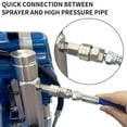 thumbnail image 3 of 4X Airless Straight Hose Swivel Connector Universal 360 Quick Joint Fittings Air Hose Quick Coupler Airless Paint, 3 of 5