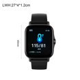 thumbnail image 4 of PENGXIANG Montre Intelligente Voix Intelligente Plusieurs Langues Appel BT Rappel d'Informations Réveil en un Clic Surveillance de la Santé Écran Couleur Grand 1.69 Pouces Montre-Bracelet pour Usage Quotidien, 4 of 11