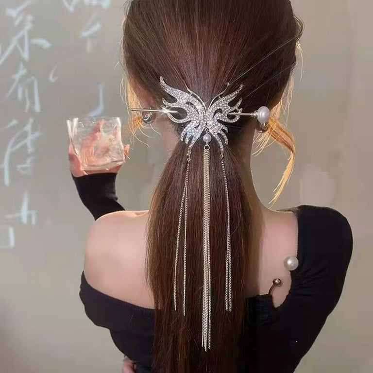 chanel flower hair clip