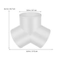 thumbnail image 2 of CATIEBYE PVC Y Type Pipe Connector for Tubing with Smooth Interior White Duct Splitter for Efficient Airflow, 2 of 8