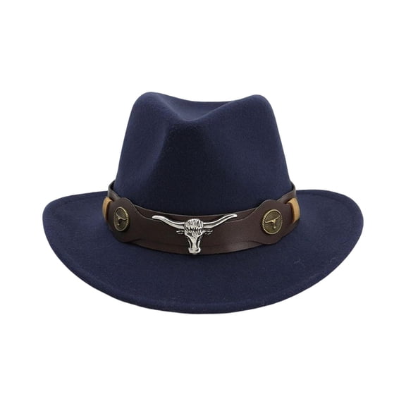 Sombrero de vaquero occidental Sunnimix Azul marino para adultos