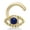 Blue, variant on 20 Gauge Screw 10K Yellow Gold Green Enamel Evil Eye Nose Ring