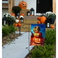 thumbnail image 2 of Halloween Jack-O-Lanterns Fall Garden Flag - 12" x 18", Double Sided, Pumpkins, Autumn Decor, Fall Harvest, 2 of 3