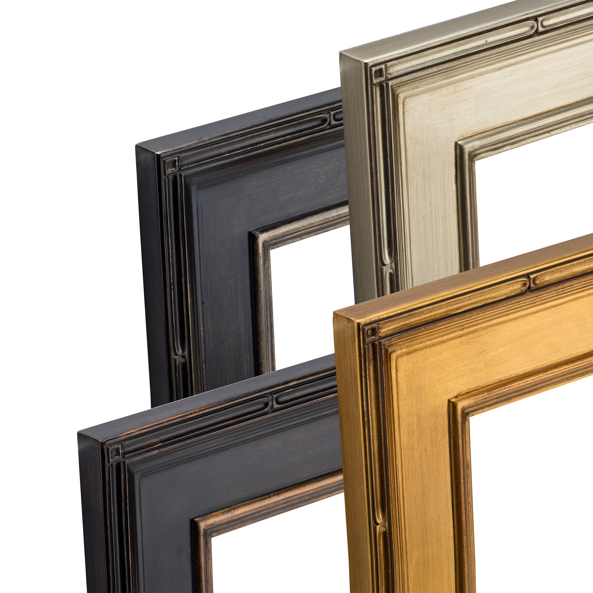 Creative Mark Museum Plein Aire Ornate Picture Frame - 16x20" - Gold Leaf - Pack of 2, High-End Antique Style Frames - Open Back with No Glass or Backing