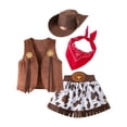 thumbnail image 4 of Disfraz de vaquera, regalo, estilo western, accesorios creativos para disfraces de Halloween Tamaño 130, 4 of 9