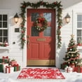 thumbnail image 4 of Interior Welcome Mat for Living Room and Entryway | Velvet Carpet with Non- Backing Snowflake Letter Print Versatile Door for Beach Camper RV Front Door Bathroom and Hall, 4 of 7