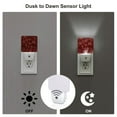 thumbnail image 3 of Salouo Red Glitter Texture for Night Lights Plug into Wall 1 Pack, 0.5W Plug in Night Light with Dusk-to-Dawn Light Sensor LED Nightlight for Bathroom, Adult, Hallway-US, 3 of 7