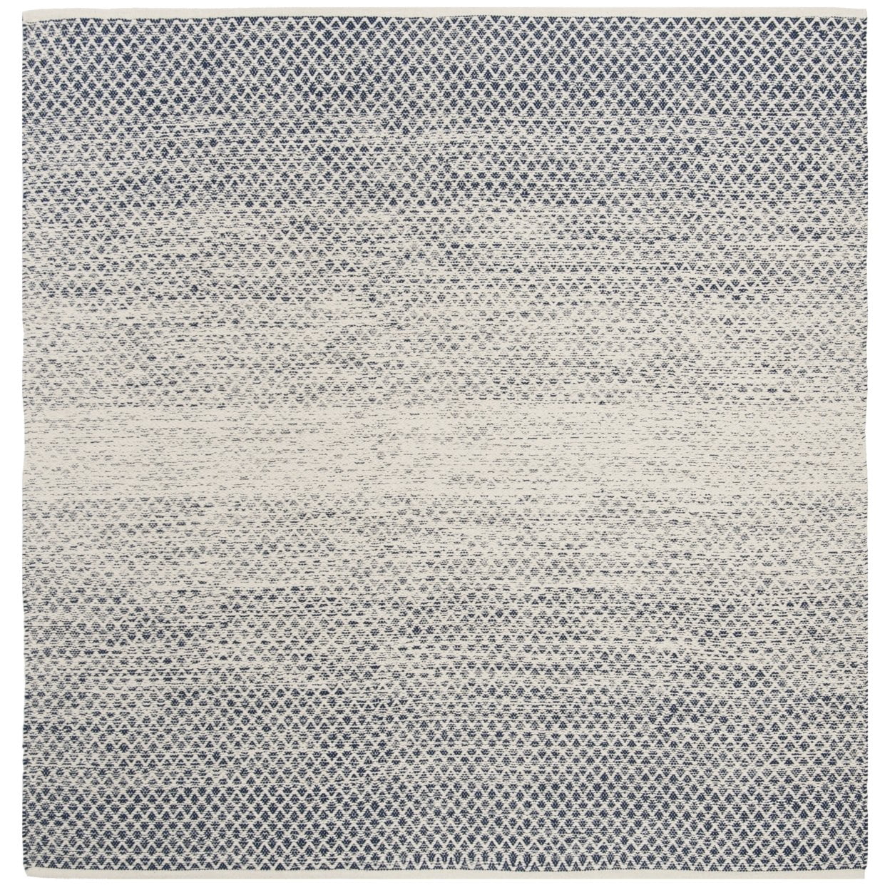 SAFAVIEH Montauk Vaughn Geometric Cotton Area Rug, Navy/Ivory, 11' x 15'