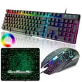 thumbnail image 1 of Clavier et Souris de Jeu RGB Combo USB Filaire Rétroéclairé LED Souris de Jeu Clavier et Tapis de Souris pour Ordinateur Portable PC Ordinateur Jeu et Travail, 1 of 9