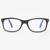 VITENZI Progressive Multifocal Reading Glasses Blue Light Blocking with Clear Multifocus Trifocal Lens Classic Readers Anti Fog Scratch Prato in Black 2.50