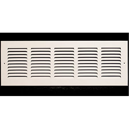 

18 w X 4 h Steel Return Air Grilles - Sidewall and Ceiling - HVAC Duct Cover - White [Outer Dimensions: 19.75 w X 5.75 h]