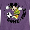 thumbnail image 3 of Disney - Game Face Soccer - Toddler & Youth Girls Short Sleeve Graphic T-Shirt, 3 of 5