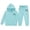 11# Light Blue, variant on Boy's Girl's Trendy Dance Sweatsuits 2 Piece Kids Sports Hoodie Sweatshirts and Jogger Trackpants Running Exercise Set,Gray 8-9 Years