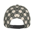 thumbnail image 4 of Xecao Daisy Plaid Black for Baseball Cap: Unisex, crafted from classic polyester twill fabric, featuring a soft unconstructed design, 4 of 5
