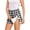 Black #033, variant on Women's Post Surgery Side Opening Plaid Short Hook and Loop Fastener Elastic Waist Built-in Lining for Injury Recovery Casual Daily Wear Ladies Skirt Shorts, XL