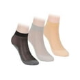 thumbnail image 2 of LAVA 24 Pairs Womens Ankle High Sheer Socks Elastic Silky Nylon Short Stockings with Anti-Slip Cotton Sole, 2 of 9