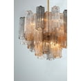 thumbnail image 4 of Crystorama Addis 9 Light Aged Brass Chandelier - 22"W x 14.25"H x 22"D, 4 of 11