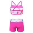 thumbnail image 2 of inhzoy Kids Girls Two Piece Tankini Sleeveless Sequins Ballet Dance Tops with Bottoms Set Colorful Fish Scales 14, 2 of 6