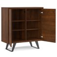 thumbnail image 4 of Lowry 39 inch Wide Solid Wood Medium Storage Cabinet in Walnut Veneer, 4 of 14