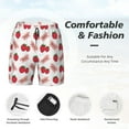 thumbnail image 5 of Daiia Strawberry Mens Swim Trunks Swim Shorts Quick Dry Swim Shorts with Mesh Lining Pockets-Small, 5 of 9