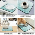 thumbnail image 5 of Coffee Bar Mat Rubber Dish Drying Mat For Kitchen Counter Coffee Mat for Home Bar Gift Kitchen Mat Coffee Bar Accessories Decorative Coffee Shop Chocolate Dish Drying Pad 16"X 18", 5 of 7