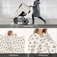 thumbnail image 6 of Car Seat Cover Baby - Labrador Retriever Dog Bone Breathable Infant Car Seat Cover for Baby Carseat, Lightweight Comfort Baby Essentials Must Haves Newborn Stuff for Girl Boy, 6 of 7