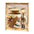 thumbnail image 1 of Taza de cerámica para café, cereales, animales, para el hogar, cocina, novedad, divertido desayuno. Estilo D, 1 of 9