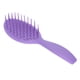 thumbnail image 2 of Peine de masaje Diseño hueco Mango curvo antideslizante Alivia la presión de la cabeza Evita la caída del cabello Cepillo para el cabello para peluquería casera Morado, 2 of 9