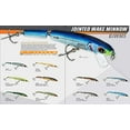 thumbnail image 2 of Bomber Jointed Wake Minnow Crankbait 5 3/8" Chrome Black Back 3/4 oz., 2 of 4