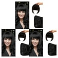 thumbnail image 2 of Transemion Fiber Air Bangs DIY Hairstyle With Easy To Wear Fake Fringe Suitable For Many Occasions Clip-On 3Set, 2 of 6