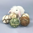 thumbnail image 4 of Material Natural conejo masticar juguetes Molar hierba bola  bola para conejo Chinchillas animales pequeños mordiendo ejercicio Zulema Juguetes molares de conejo, 4 of 8