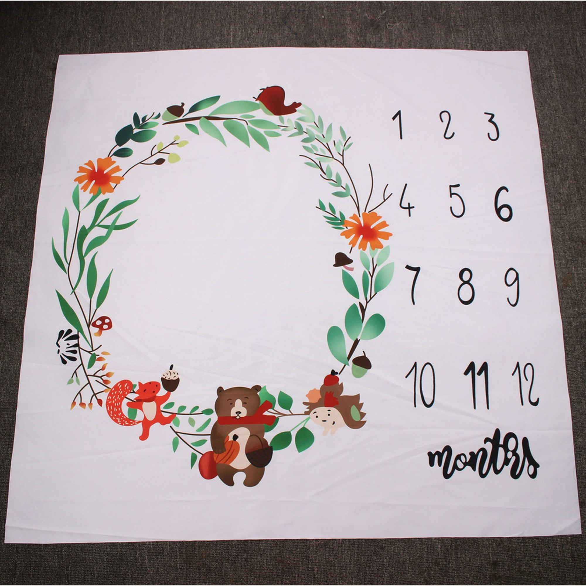 Coberllus Newborn Photography Props - Handmade Knit Bear Hat & Wrap Blanket Set For Baby Photos