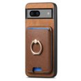 thumbnail image 6 of Allytech Google Pixel 7a Case, Detachable Magnetic Wallet Case with Card Holder & Ring Stand, Support Car Mount, Premium PU Leather Shockproof Durable Protective Slim Case Cover - Brown, 6 of 10