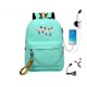 thumbnail image 1 of Mochila Kpop Stray Kids para mujer, morral escolar para adolescentes, Mochila para ordenador portátil con carga Usb, Mochila informal de viaje Fivean  unisex, 1 of 2