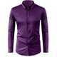 thumbnail image 1 of pstuiky camisa de manga larga para hombre, Camisa informal de manga larga con cuello abatible y bolsillo abotonado para hombre Tops de hombre s, 1 of 3