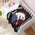 thumbnail image 2 of Just Girl Who Loves Lacrosse Blankets Soft Plush Flannel Kid Throw Lightweight Air Conditioner Quilt for Kids Sofa Room Decoration 50 in x 40 in Small for Kids, 2 of 6