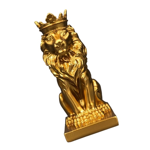 ROZYARD Decorative Lion Crowned Statue Resin Handicraft For Home And Office Display
